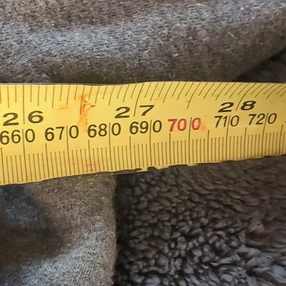 FILA| Grey Long Sleeve Hoodie Sweatshirt With Front Pouch Cotton Blend - Picture 10 of 14